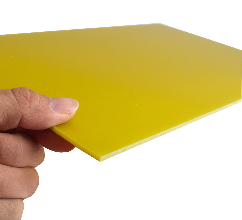 G10 FR4 Sheet Fiberglass Panel, Epoxy Resin Panel, 200x300x3.0mm Yellow