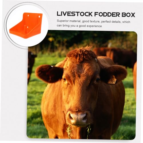 NOLITOY 2 Unidades Bovinos e ovelhas lambem caixa de tijolos animal de fazenda abastecimento de gado