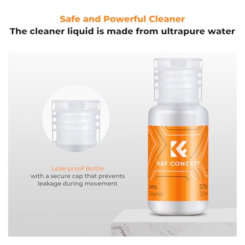Image of K&F CONCEPT M4 /3 Sensor Cleaning Kit with Sensor Cleaner for M4 /3 Cameras | 12mm sendor SwabsX10,Vacuum Package,Flexible Grip Rod,Superfine Microfiber Cloth Material,Mild Cleaning Liquid,MA03