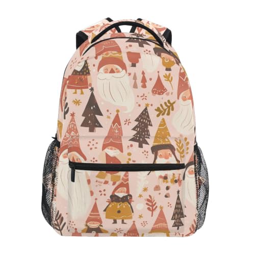 Sac à dos école vintage Santa Noël grand cartable ordinateur pour voyage ado