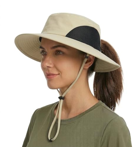 Sombrero de sol Tirrinia para mujer con ala ancha