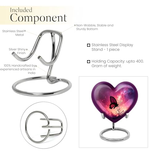 Image of Butterfly Urn - Large Cremation Urn for Human Ashes Adult Male & Female - Mini Keepsake Burial Urns - Combo of 8 Inch & 3 Inch