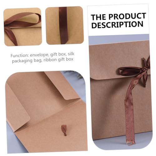 Enveloppes rétro kraft pour invitations lettres format vintage x10 - 6