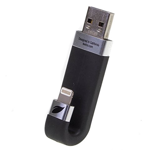 LEEF iBridge - Memoria USB de 16 GB (Compatible con Dispositivos Apple), Negro