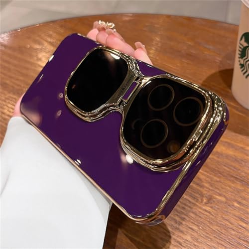 Protection antichoc pour iPhone 14 avec support d'objectif lunettes de soleil