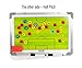 Wrzbest Football Soccer Coaching Board Coach Tactic Strategy Board Match Plan & Training Aid Whiteboard Clipboard Coach Equipment (W Style)