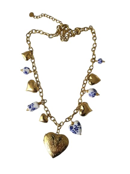 Collier multicharms hypoallergénique en acier inoxydable pour les peaux sensibles et réactives