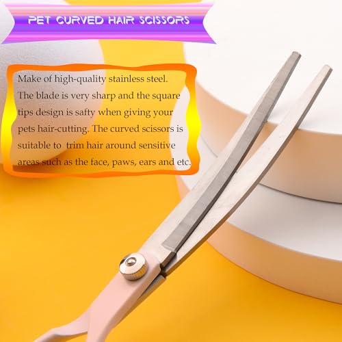 Grooming-Scissors-for-Dogs-at-Home-Fcysy-Professional-Dog-Grooming-Kit-Tijeras-Para-Cortar-Pelo-De-Perros-Cat-Grooming-Scissors-Curved-Haircut-Scissors-Blending-Shears-Set