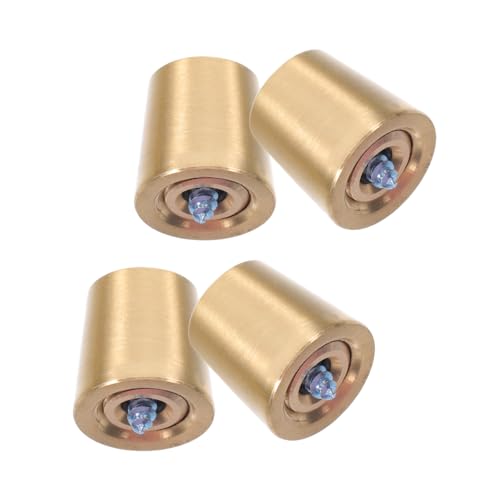 TEHAUX DIY Metal Lamp Base Pad 4 Pack Solid Metal Lamp Holder Feet for Home Decor