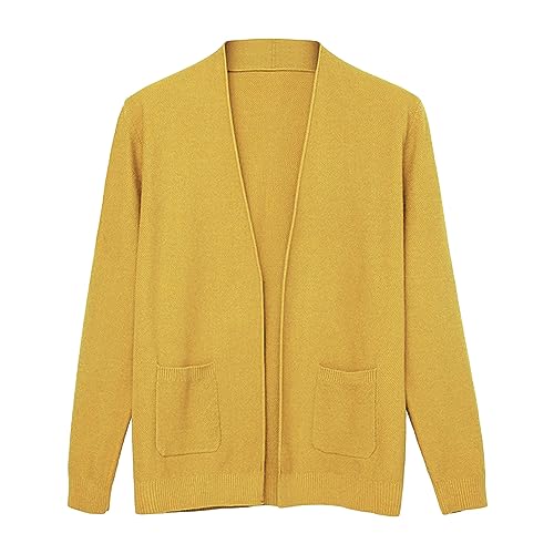 Men's Cardigan Sweaters Lightweight Casual V Neck Rib Slim Fit Long Sleeve Knitted Sweater With 2 Front Pockets