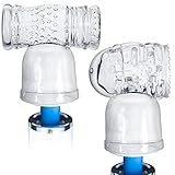Zhanmai Massager Attachment Handheld Massage Accessories Clear Male Wand Attachment Waterproof Silicone Sleeve for Men, Different Designs