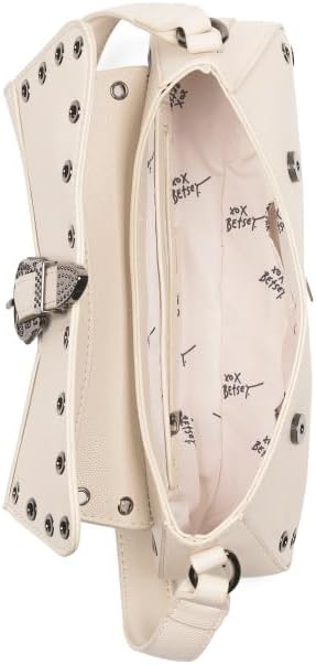 Betsey Johnson Western Print Shoulder Bag, Non-Leather, 10x5.5 inches, Magnetic Flap Closure, Interior Organizational Pockets