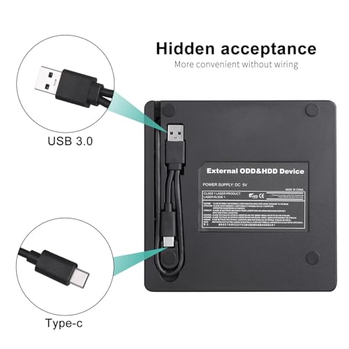 Graveur de disque externe large compatibilité PC et bureau