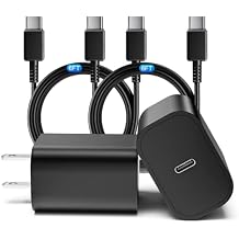 45W Samsung USB C Super Fast Charger, 2 Pack PD 3.0 Charging with 6FT Cable for Samsung Galaxy S24 Ultra/S24 Plus/S24+/S23 Ultra/S23+/S22 Ultra/S22 Plus/S21/Note 20/Note10+