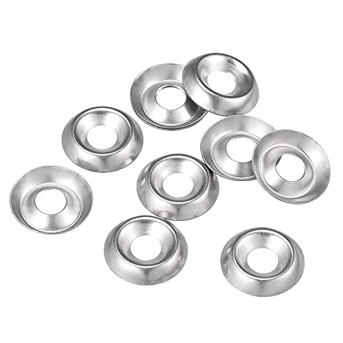 Sourcing Map 100pcs Rondelles à Tête Fraisée en Acier Inoxydable 304 - 13,5mm x 4,8mm x 2,5mm -...