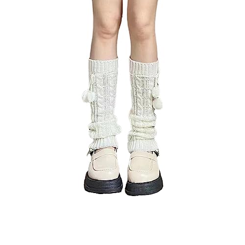 Image of Leg Warmers Harajuku with Lace Button Knit Harajuku Japanese Style Kawaii Lolita Gothic Flared and Loose Fit