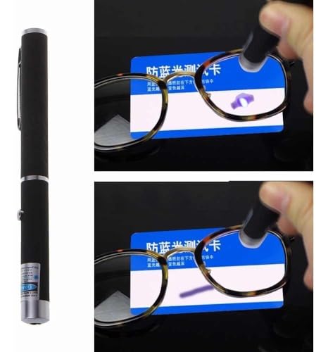 1 Un Caneta Teste Lentes Filtro Luz Azul Anti Blue Control - preta