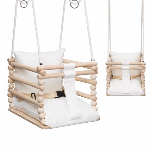MAMOI® Babyschaukel, Schaukel Indoor, Holzschaukel