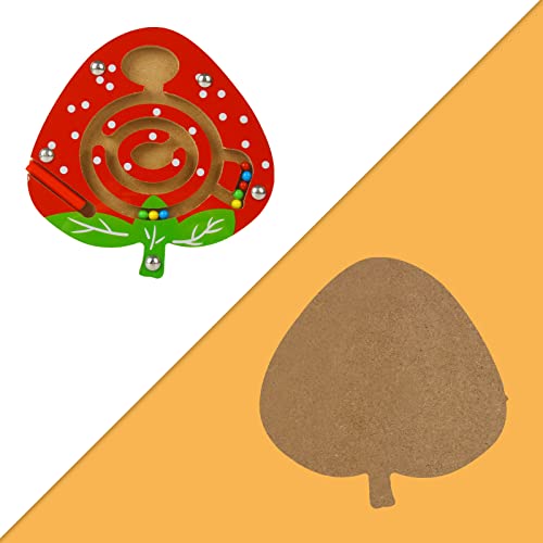 Andux Mini Wooden Magnetisches Labyrinth an Bord Spiel für Kinder MGYX-01(Erdbeere)