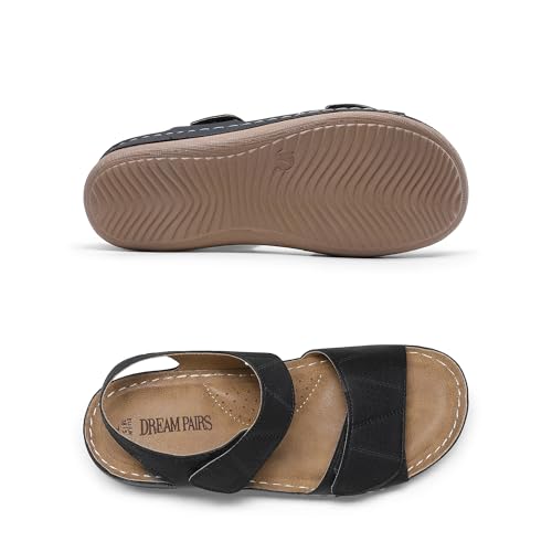 Image of DREAM PAIRS Women's Comfortable Dressy Flats Sandals Open Toe One Band Casual Walking Sandals for Summer