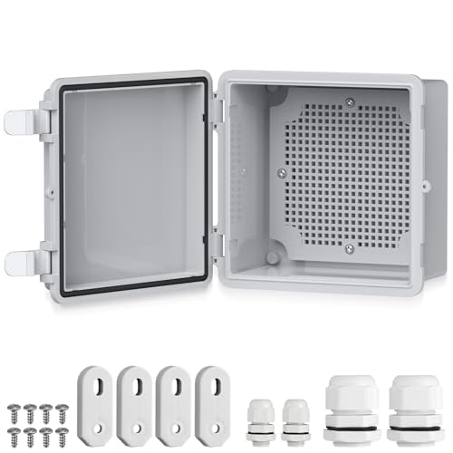 EYPINS - EYPINS Coffret Electrique Etanche Exterieur en ABS Renforcé 3mm Boîte de Jonction IP67 Étanche avec Joint d'Étanchéité Intégré Résistant à 60kg Idéal pour Irrigation Piscine et Projets DIY (15x15x9cm)