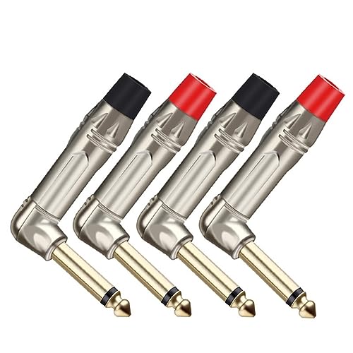 Conectores Jack Mono 6.35mm Ángulo Recto Paq 10 Pzas miniatura 2