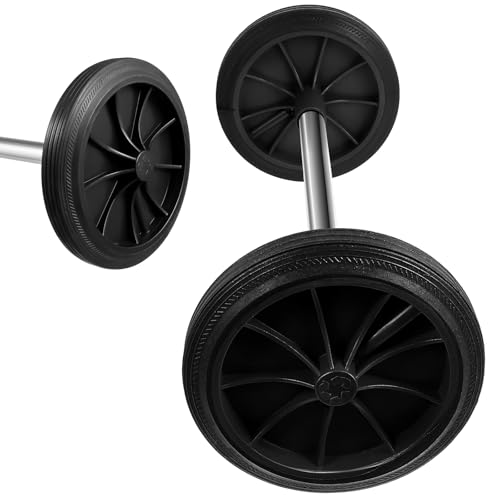 Roues de rechange en caoutchouc Veemoon avec creux de 48 cm pour poubelle x2