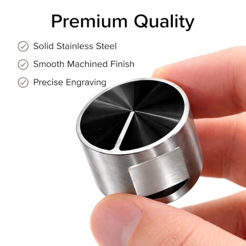 Image of Everflame Universal Gas Stove Burner Knob | Premium Aluminium Finish Control Knobs | Heavy Duty Metal Replacement Knobs for LPG & PNG Gas Stove | Heat Resistant + Easy Grip & Durable (Pack of 3)