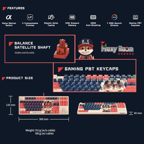 Teclado Gamer x Savage Impact AT87 Alpha USB-A RGB TKL miniatura 4