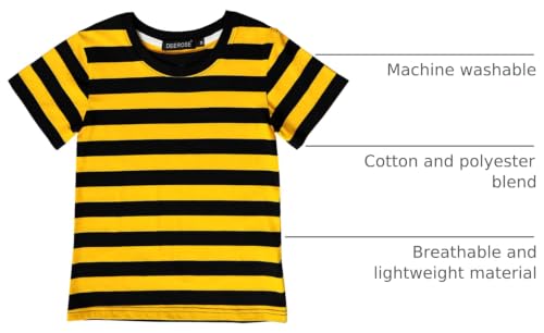 Image of Deerose Kids Striped Shirts Short Sleeve Boy Girls July 4th Patriotic Tee Top 3-14 Years