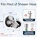 BRIGHT SHOWERS Handheld Shower Head Holder with Dual Angle Positions, Wall Suction Bracket Includes Adhesive 3M Disc, No Tools Required and Easy Installation, Brushed Nickel Finish