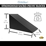 OrthoTrust StrongHold Pelvic Sacral Blocks Set High-Density Foam Wedges - Black Color Set - Image 5