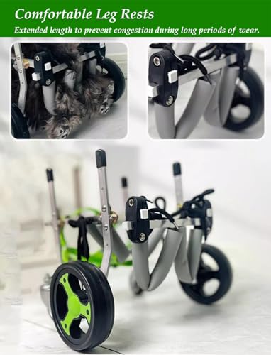 Silla de ruedas para perros con soporte completo ajustable para recuperar su movilidad 6
