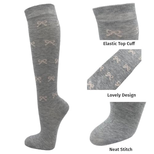 Image of SocksKnee Women Multi-Pack Colorful Variety Design Assorted Activewear Knee-High Stocking Socks, 9-11