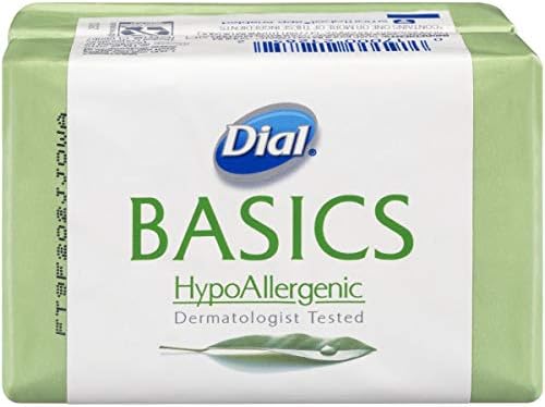 Dial Basics Hypoallergenic Bar Soap, 2 Count