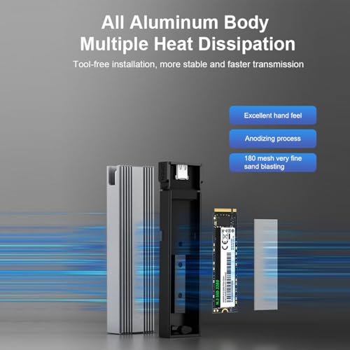 Carcasa externa para SSD M.2 NVME y SATA 2 en 1 USB 3.1 miniatura 5