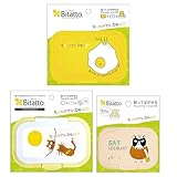 【ビタットジャパン公式】サニーサイドアップ ビタット Bitatto おしりふき 除菌シート ウェットティッシュ ふた 蓋 ケース 繰り返し使える(SSUPエグマル3枚セット)