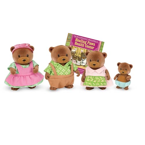 Li'l Woodzeez Healthnuggles Bear Family Set with Storybook