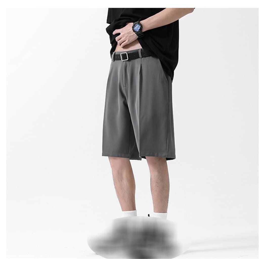 Short homme soie de glace ample contre la chaleur short gris léger - 8