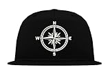 tisa snapback website Manufactured in Berlin TRVPPY 5 Panel Snapback Cap Modell Kompass Maritim Navy Seefahrt Marine, Weiß-Schwarz, B610