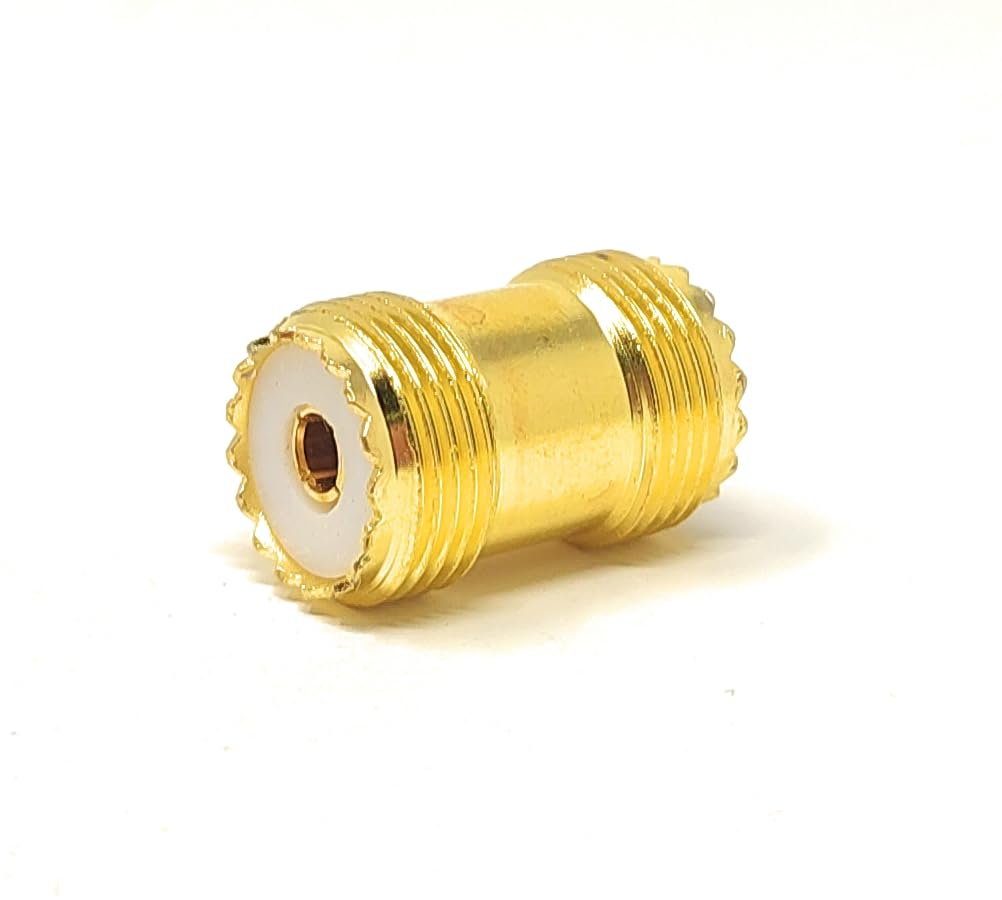 Maincore UHF PL-259 Female to Female Coaxial Adapter, PL259 Socket Coupler Connector Joiner for Antenna Radio, CB, Ham
