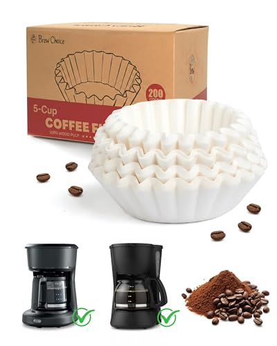 Brew Choice Basket Coffee Filters for Mr. Coffee, 4-5 Cups, 200 Count