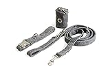 ✅ 𝗠𝗔𝗫𝗜𝗠𝗔𝗟𝗘 𝗙𝗨𝗡𝗞𝗧𝗜𝗢𝗡𝗔𝗟𝗜𝗧Ä𝗧 - Die stylische Dog Leash ist mit drei Ringen ausgestattet, um die Länge und den Tragestil individuell an Deine Vorlieben anpassen zu können. Der leicht verstellbare Gurt ermöglicht es dir die Führleine lang in der Hand oder kurz cross-over um den Körper zu tragen.