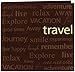 Pioneer 12-Inch by 12-Inch Text Faux Suede Scrapbook, Travel