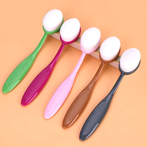 UNIMEIX Lot de 5 pinceaux mélangeurs pour la fabrication de cartes, les travaux manuels, les estompeurs d'encre, les outils de fond en papier, le dessin (taille 3, tête de pinceau de 3 cm)