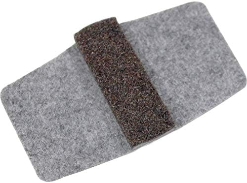 Lorell LLR49319 Wrap Around Floor Savers, 4 Inch, Gray(16 pieces)