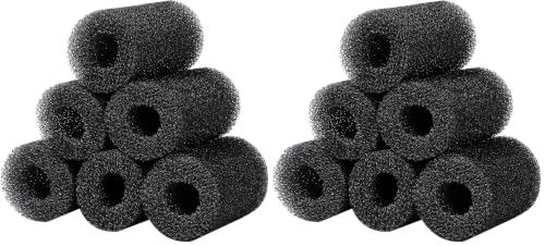 Image of AQUANEAT 12-Pack Pre-Filter Sponge for Aquarium Shrimp Fry Fish Tank Filter 0.8 inch Intake, Replacement Foam Cover