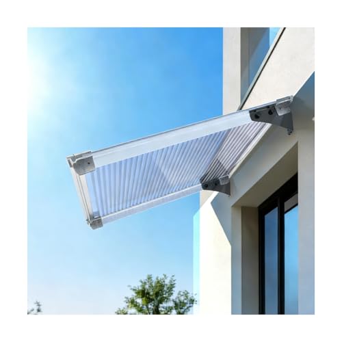 YFAURNDE Tejado Puerta Tejadillo Techo, Marquesina para Puertas y Ventanas, Robusto y Estable, Adecuado para Patios Traseros, porches, Patios, azoteas y Jardines.(40 * 260cm/15.7 * 102.4in)