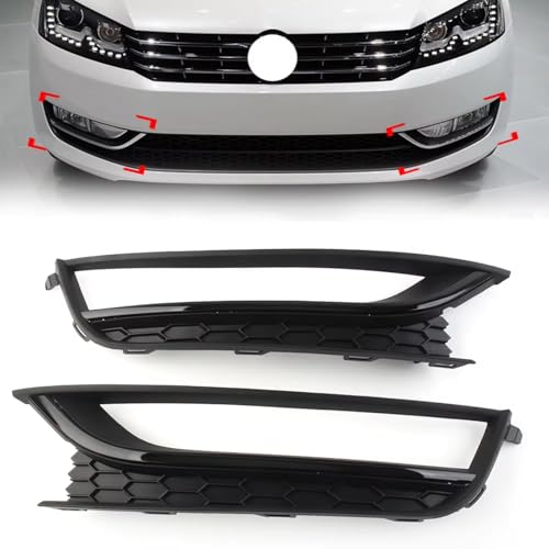 Cubierta de luz antiniebla para VW Passat 2012-2015 con orificio de lámpara delantera 5