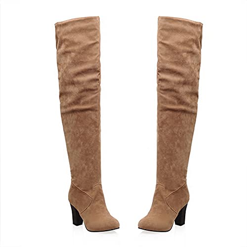 Botte longue grise à enfiler pour femme, le style cow-girl idéal pour une robe de soirée